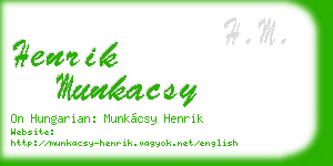 henrik munkacsy business card